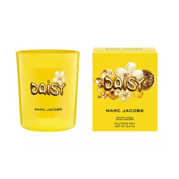 Marc Jacobs Yellow Daisy Bougie Parfumée Scented Candle,Full 70g,2.4oz-BOXED-NEW - Picture 4 of 10